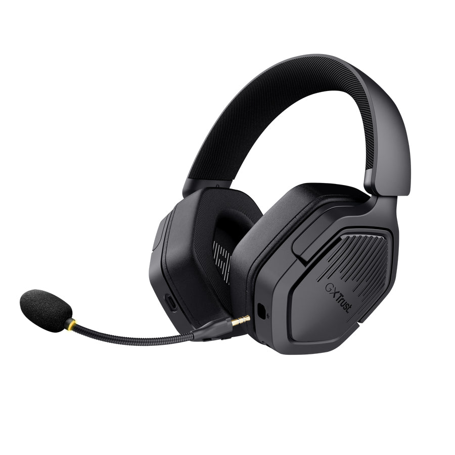 Trust GXT 493PS Carus Kopfhörer Verkabelt & Kabellos Kopfband Gaming Bluetooth Schwarz