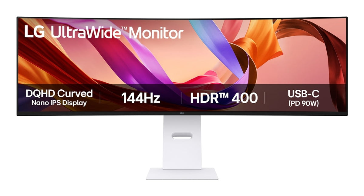 LG 49U950A-W.AEU Computerbildschirm 124,5 cm (49") 5120 x 1440 Pixel Dual QHD LED Schwarz, Weiß