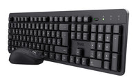 Trust TKM-360 Tastatur Maus enthalten Büro RF Wireless QWERTZ Deutsch Schwarz