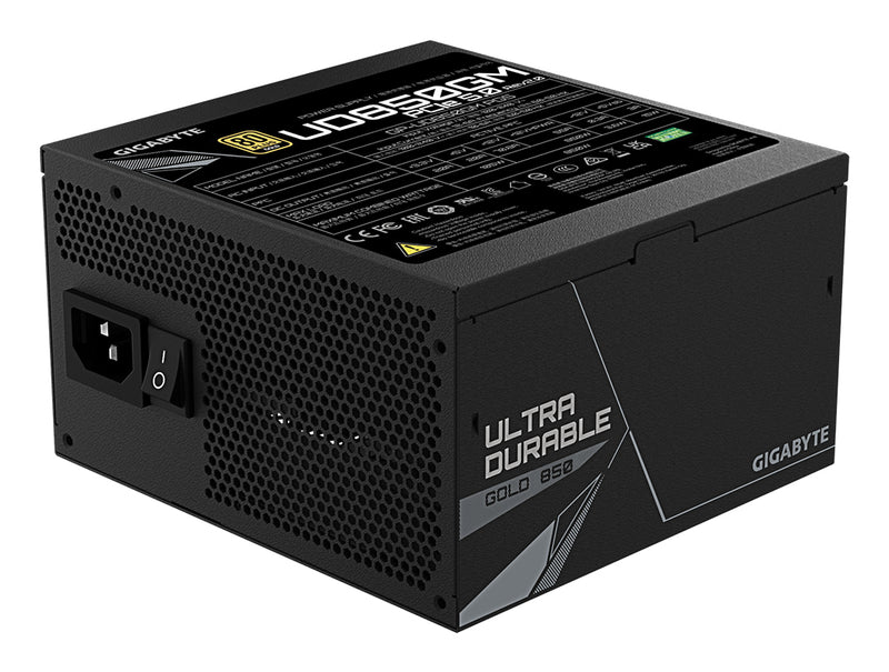 GIGABYTE UD850GM PG5 V2 Netzteil – PCIe Gen 5.1, 80 PLUS Gold, Vollmodulares Design, 120-mm-Lüfter, ATX 3.1-kompatibel, EU-Stecker