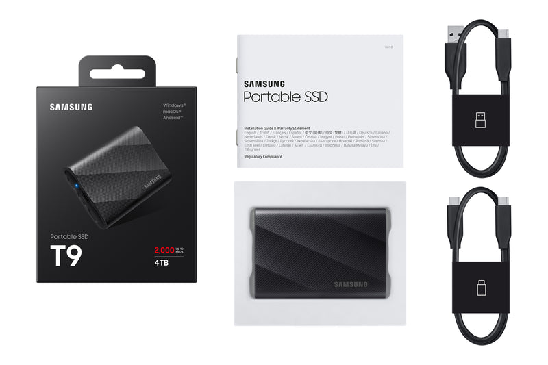 Samsung MU-PG4T0B 4 TB USB Typ-C USB 3.2 Gen 2x2 Schwarz
