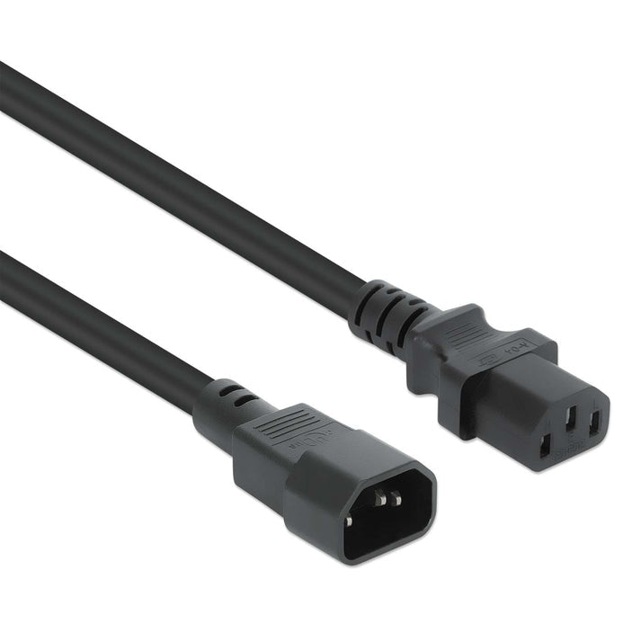 Manhattan 352680 Stromkabel Schwarz 5 m C13-Koppler C14-Koppler