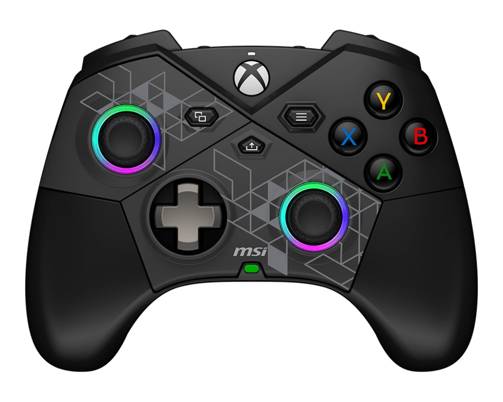 MSI FORCE PRO W CONTROLLER Schwarz USB 2.0 Gamepad Analog / Digital Android, PC, Xbox One S, Xbox One X, Xbox Series S, Xbox Series X