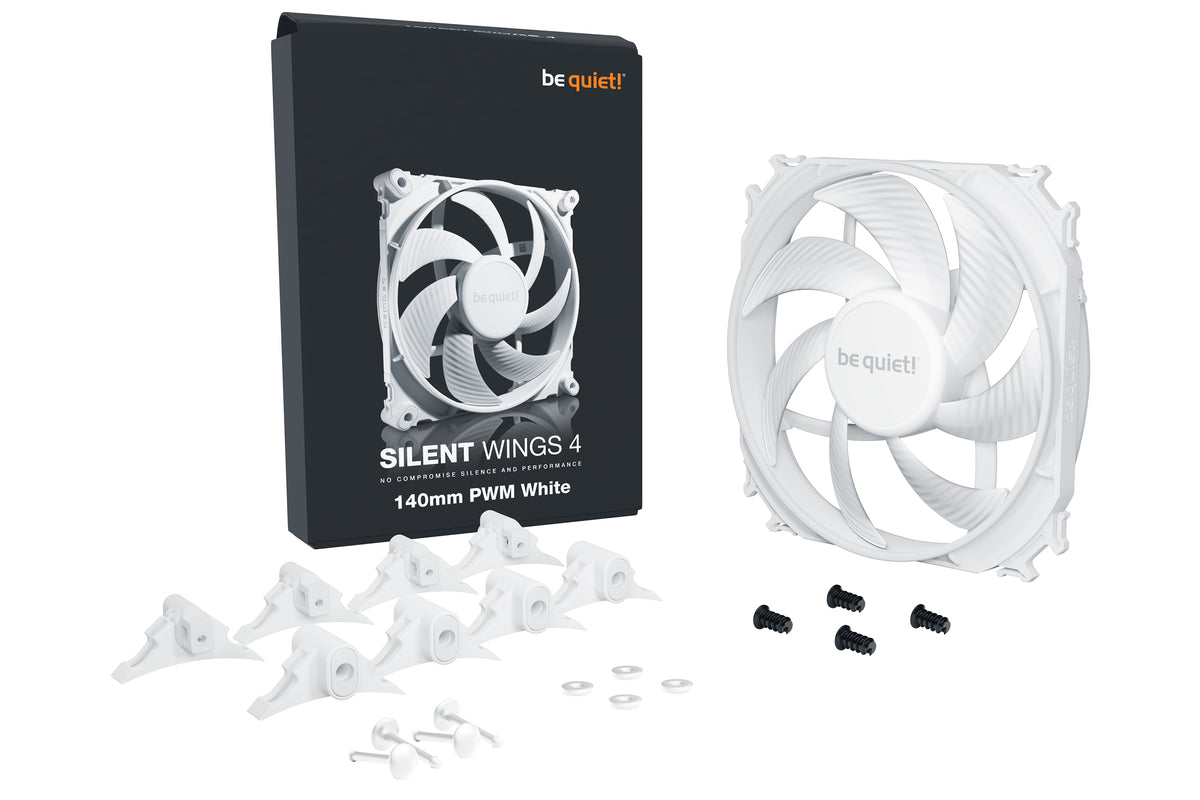 be quiet! SILENT WINGS 4 | 140mm PWM White Computergehäuse Ventilator 14 cm Weiß 1 Stück(e)