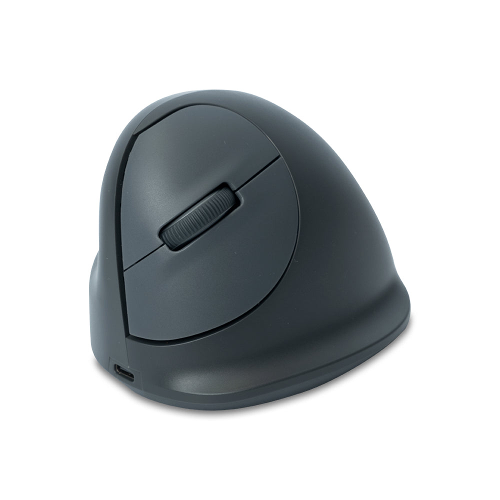 R-Go Tools Vertikale Maus R-Go HE Basic, ergonomische Maus, mittel (Handlänge 165–185 mm), für Linkshänder, Bluetooth