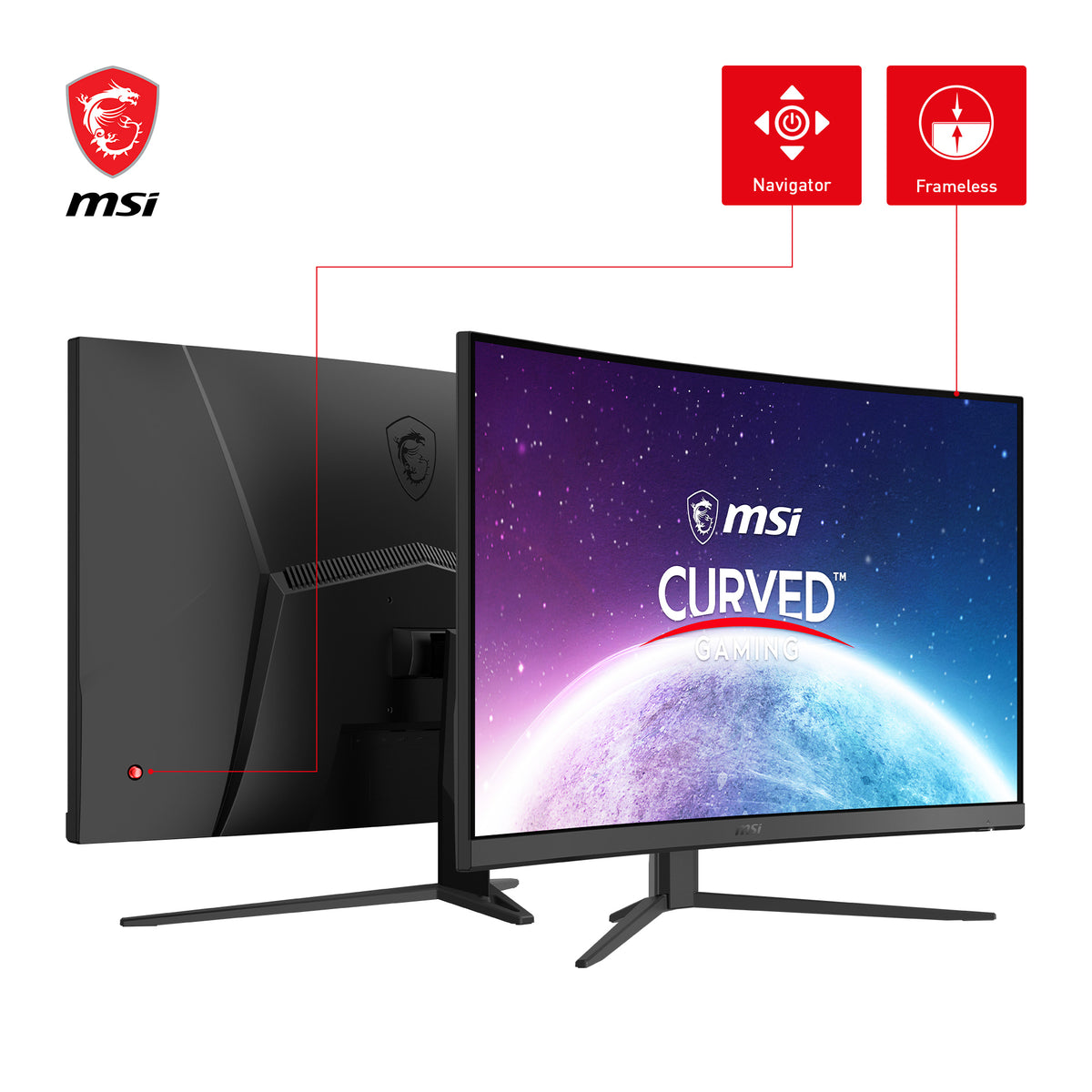 MSI G32C4XDE Computerbildschirm 80 cm (31.5") 1920 x 1080 Pixel Full HD Schwarz