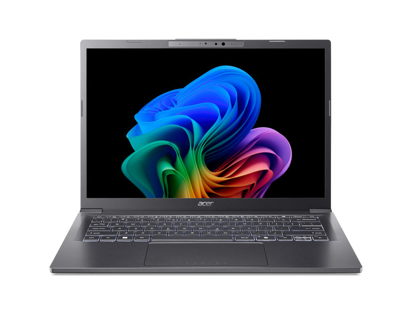Acer Aspire 14 AI A14-52M-55NH Intel Core Ultra 5 226V Laptop 35,6 cm (14") WUXGA 16 GB LPDDR5x-SDRAM 512 GB SSD Wi-Fi 6E (802.11ax) Windows 11 Home Grau