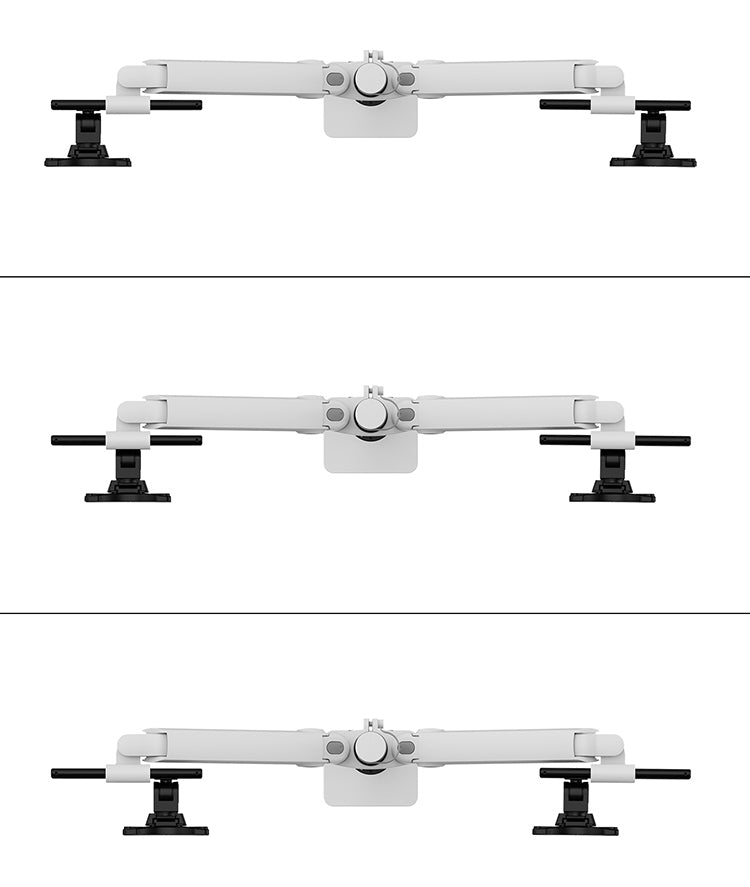 Neomounts DS65S-950WH2 Monitorarm 24-34" - Gasfeder - Topfix - mehrfach verstellbar - 180°-Stopp
