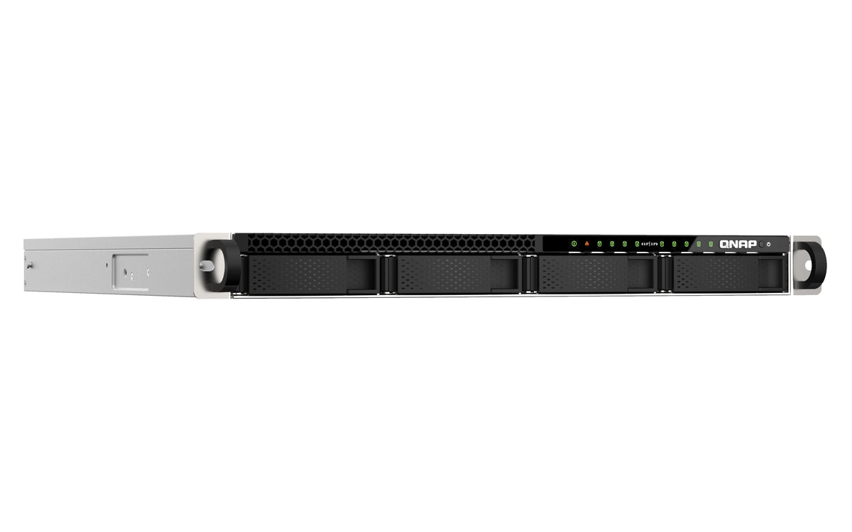 QNAP TS-h987XU-RP NAS Rack (1U) Intel Xeon E E-2334 16 GB DDR4 QuTS hero Schwarz, Silber