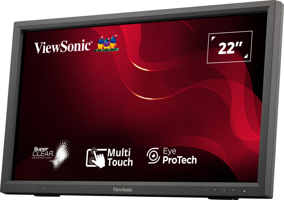 Viewsonic TD2223-2 Computer Monitor 55.9 cm (22") 1920 x 1080 pixels Full HD LCD Touchscreen Black