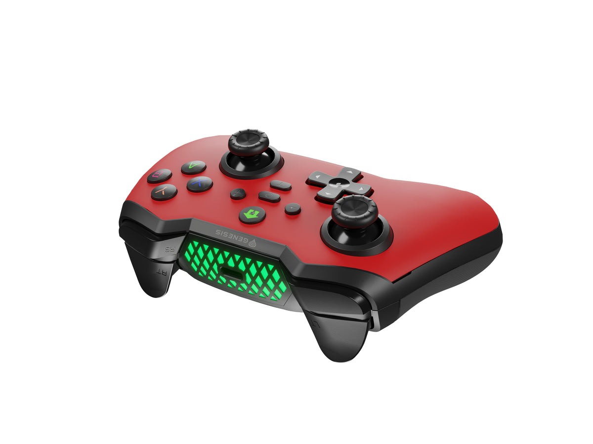 GENESIS Mangan 400 Rot Bluetooth Gamepad Analog / Digital Android, MAC, Nintendo Switch, PC, iOS