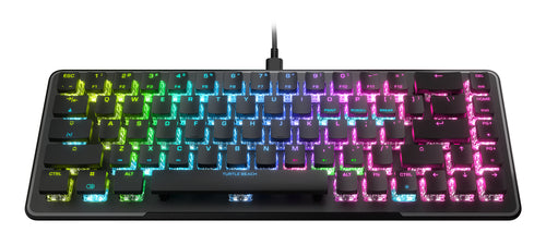 Turtle Beach Vulcan II Mini – 65 % optisch-mechanische Gaming-Tastatur mit anpassbarer RGB-Beleuchtung, Tastenduplikator-Technologie, Aluminiumplatte, Schwarz