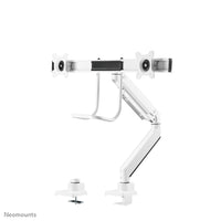 Neomounts NM-D775DXWHITE Monitorarm 10-32" - Gasfeder - Topfix - 180°-Stopp