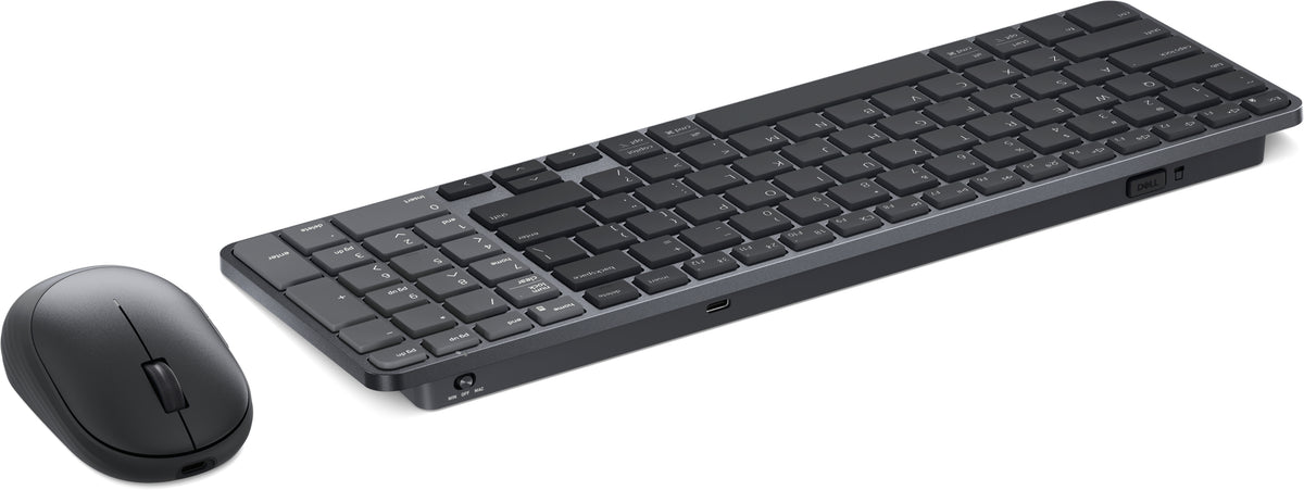 DELL Pro 7 KM746 Tastatur Maus enthalten Universal RF Wireless + Bluetooth QWERTZ Schweiz Graphit