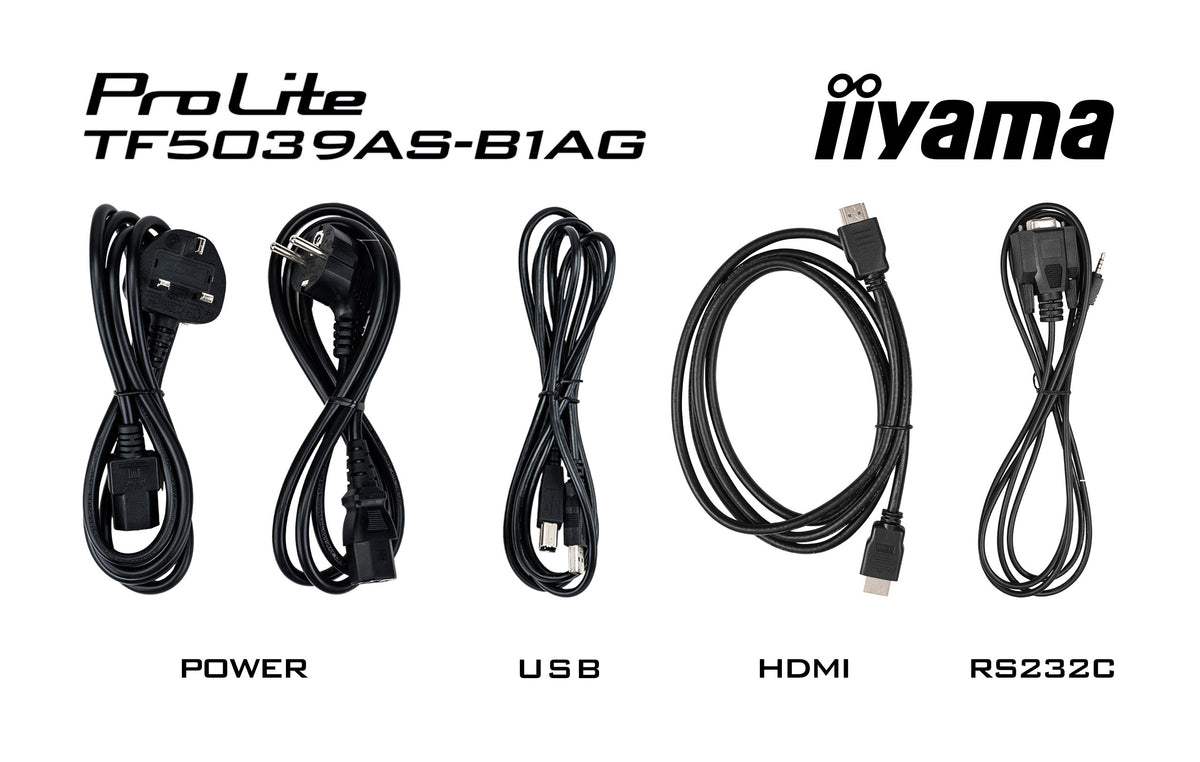 iiyama TF5039AS-B1AG Computerbildschirm 125,7 cm (49.5") 3840 x 2160 Pixel 4K Ultra HD LED Touchscreen Schwarz