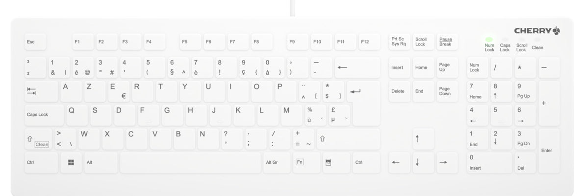 Contour Design Active Key AK-C8112 Tastatur Medizinisch USB QWERTZ Deutsch Weiß