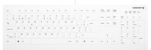 Contour Design Active Key AK-C8112 Tastatur Medizinisch USB QWERTY Französisch Weiß