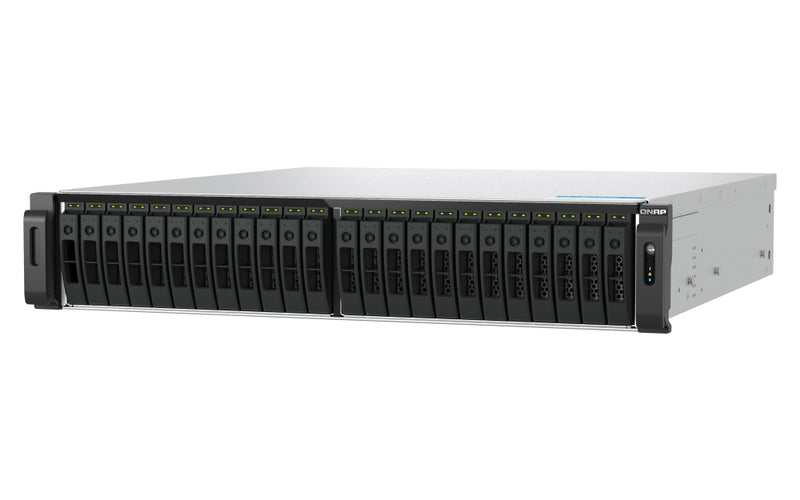 QNAP TS-H3077AFU-R7-64G NAS & Speicherserver Rack (2U) AMD Ryzen™ 5 64 GB DDR5 0 TB QuTS hero Schwarz, Metallisch