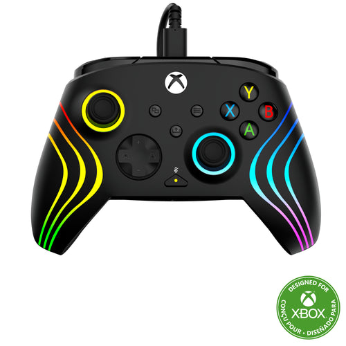 Turtle Beach Afterglow Wave Controller Schwarz Wired RGB Gaming Controller – Lizenziert für Xbox Series X oder S, Xbox One und Windows