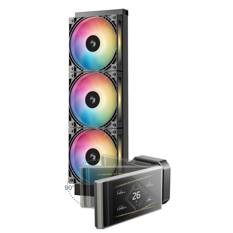 DeepCool LT360 VISION ARGB Prozessor Flüssigkeitskühlung 12 cm Schwarz 1 Stück(e)