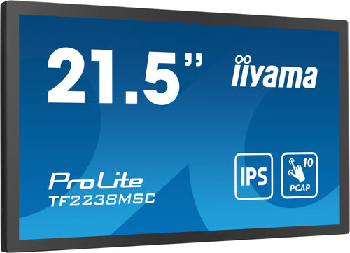 iiyama TF2238MSC-B1 Computerbildschirm 53,3 cm (21") 1920 x 1080 Pixel Full HD LED Touchscreen Schwarz
