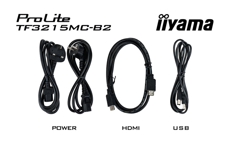 iiyama ProLite TF3215MC-B2 Computerbildschirm 80 cm (31.5") 1920 x 1080 Pixel Full HD LED Touchscreen Kiosk Schwarz
