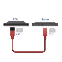 Cavo di alimentazione ACT C20 - C21 IEC60320 rosso 3 m