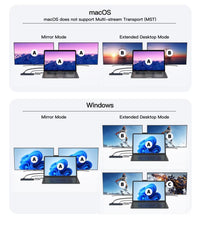 Microconnect USB3.1CCOM18 laptop-dockingstation & portreplikator Kabelgebunden Schwarz