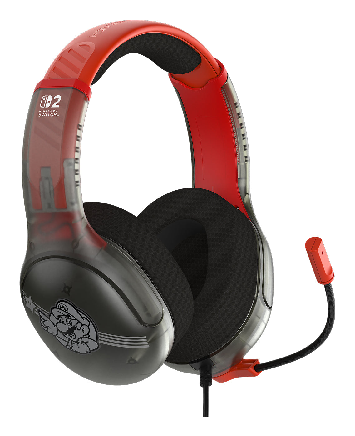 Turtle Beach Airlite Fit Casque Gaming Filaire – Sous licence officielle pour Nintendo Switch 1 et 2, robuste, léger, Mario Star