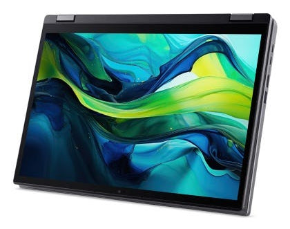 Acer Aspire Spin 14 ASP14-52MTN Intel Core Ultra 7 155U Laptop 35,6 cm (14") Touchscreen WUXGA 32 GB LPDDR5x-SDRAM 1 TB SSD Wi-Fi 6E (802.11ax) Windows 11 Home Deutsch Grau