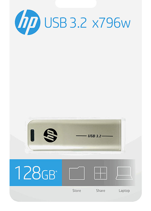 HP x796w USB-Stick 128 GB USB Typ-A 3.2 Gen 2 (3.1 Gen 2) Silber
