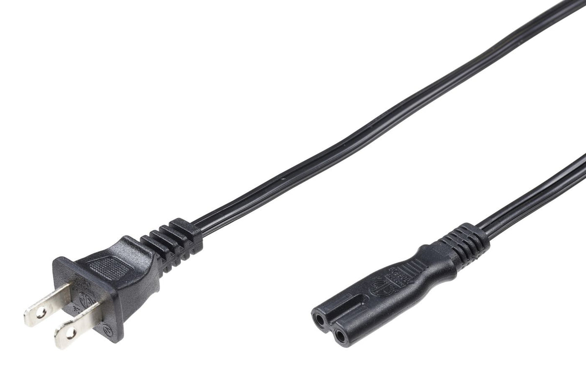Microconnect PE110718 Stromkabel Schwarz 1,8 m Netzstecker Typ A C7-Koppler