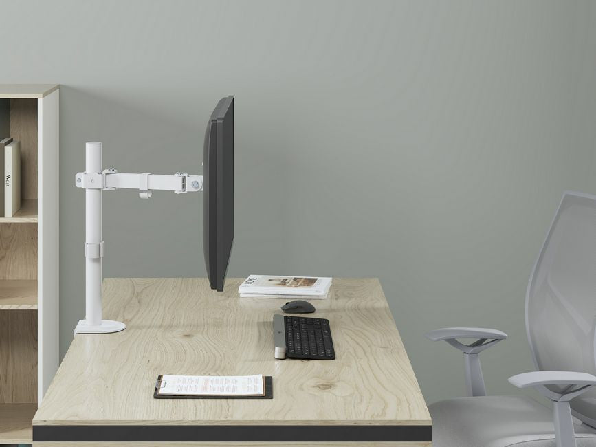 Equip 17"-32" Bewegliche Monitor/LCD-Tischhalterung, Weiß