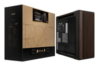 ASUS ProArt PA602 Wood Edition Modern Black - Tempered Glass Panel Midi Tower Schwarz, Holz