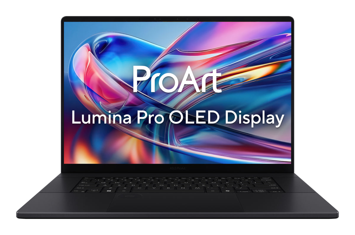 ASUS ProArt P16 H7606WX-SE008X Copilot+ PC AMD Ryzen AI 9 HX 370 Laptop 40,6 cm (16") Touchscreen WQUXGA 64 GB LPDDR5x-SDRAM 2 TB SSD NVIDIA GeForce RTX 5090 Laptop-GPU Wi-Fi 7 (802.11be) Windows 11 Pro Deutsch Schwarz