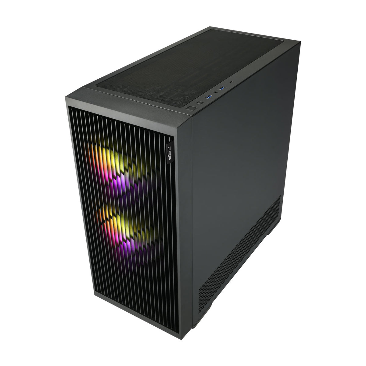 FSP M330-BA Gehäuse Midi Tower mITX, mATX, ATX Schwarz ARGB