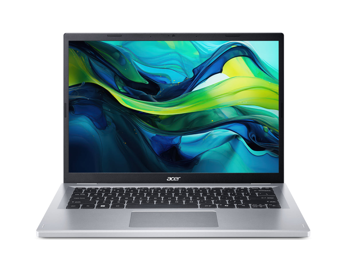 Acer Aspire Go 14 AG14-32P-328W Intel Core 3 N355 Laptop 35,6 cm (14") WUXGA 8 GB DDR5-SDRAM 512 GB SSD Wi-Fi 6 (802.11ax) Windows 11 Home Silber