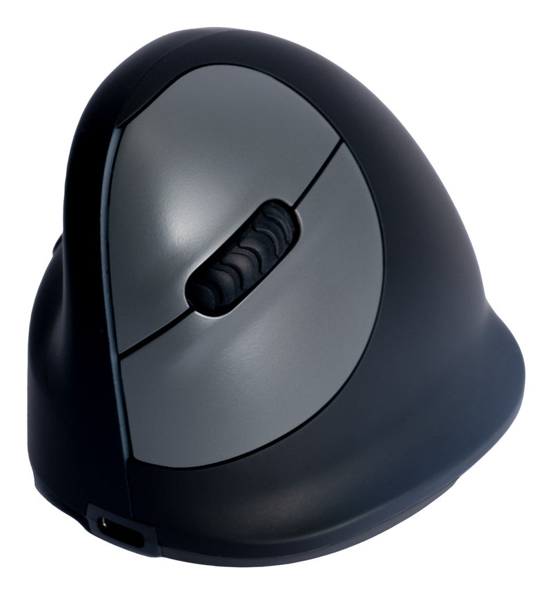 R-Go Tools Ergonomische Maus R-Go HE Break mit Pausensoftware, groß (Handlänge ≥ 185mm), für Linkshänder, bluetooth, schwarz