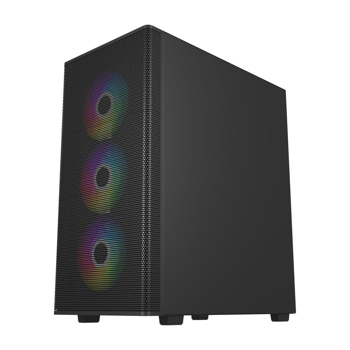 FSP M220-BA Gehäuse Midi Tower mATX, ATX Schwarz ARGB