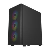 FSP M220-BA Gehäuse Midi Tower mATX, ATX Schwarz ARGB