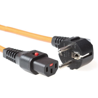 ACT 2.0m Schuko CEE 7/7 - C13, M/F Orange 2 m CEE7/7 C13-Koppler