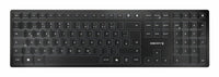 CHERRY KW 9100 SLIM Tastatur Universal RF Wireless + Bluetooth QWERTY Portuguesisch Schwarz, Grau