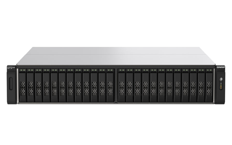 QNAP TS-h2490FU NAS Rack (2U) EPYC 7302P 64 Go DDR4 0 To QuTS hero Noir, Gris