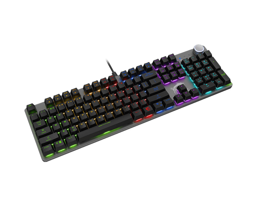 MSI FORGE GK320 RED Tastatur Gaming USB Schwarz