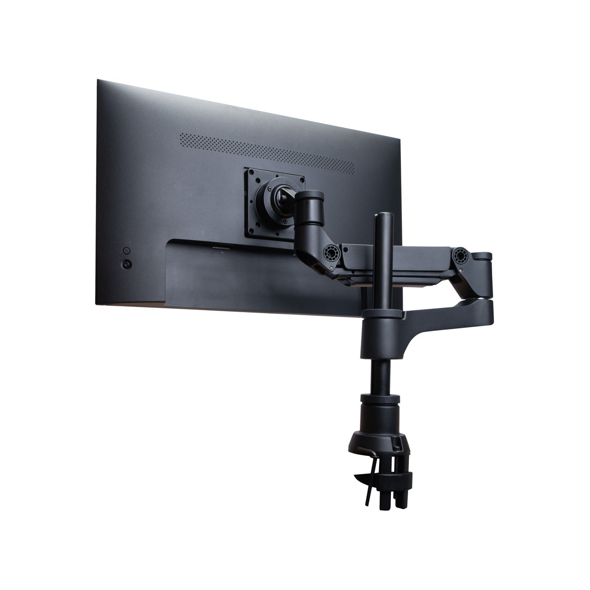 R-Go Tools Monitorarm R-Go Caparo, verstellbarer Einzelmonitorarm mit Gasfeder, 100% Zirkular, 3-9 kg Tragkraft, schwarz
