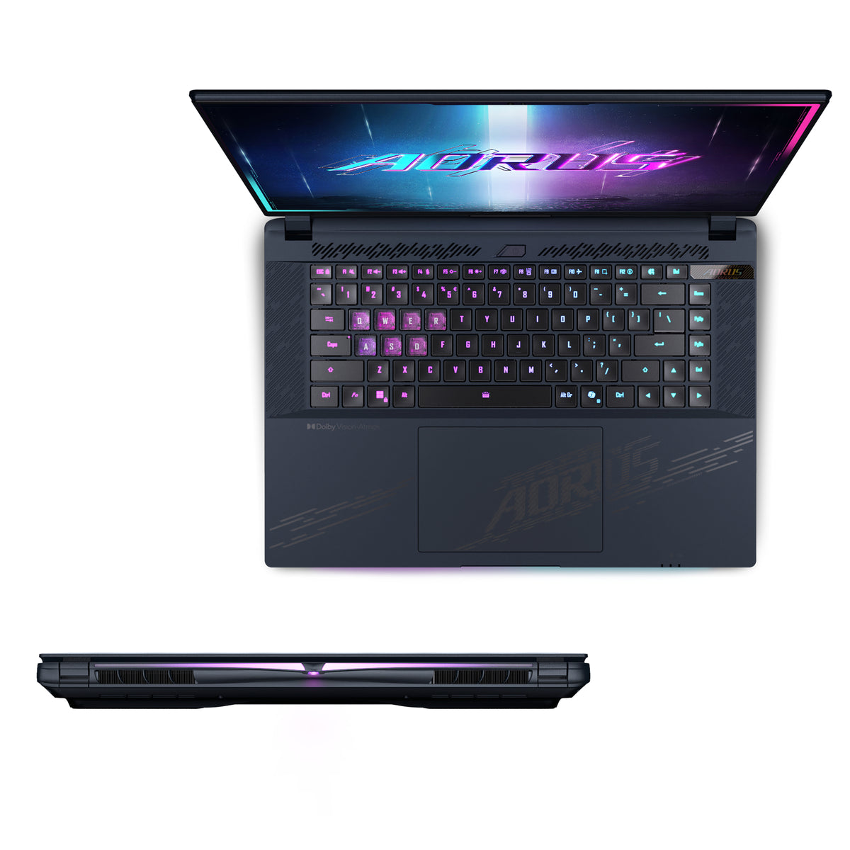 GIGABYTE AORUS MASTER 16 BYHC5FRE65SP laptop Intel Core Ultra 9 275HX 40,6 cm (16") WQXGA 32 GB DDR5-SDRAM 2 TB SSD NVIDIA GeForce RTX 5080 Wi-Fi 7 (802.11be) Windows 11 Pro Französisch Schwarz