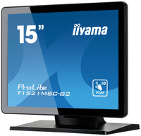 iiyama ProLite T1521MSC-B2 Computerbildschirm 38,1 cm (15") 1024 x 768 Pixel XGA LED Touchscreen Tisch Schwarz