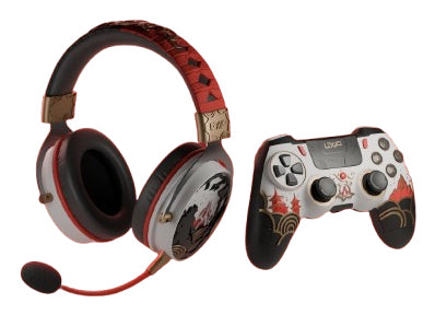 Lexip Assassin Schwarz, Gold, Rot, Weiß Bluetooth/RF/USB Gamepad Analog / Digital Android, Nintendo Switch, PC, PlayStation 4
