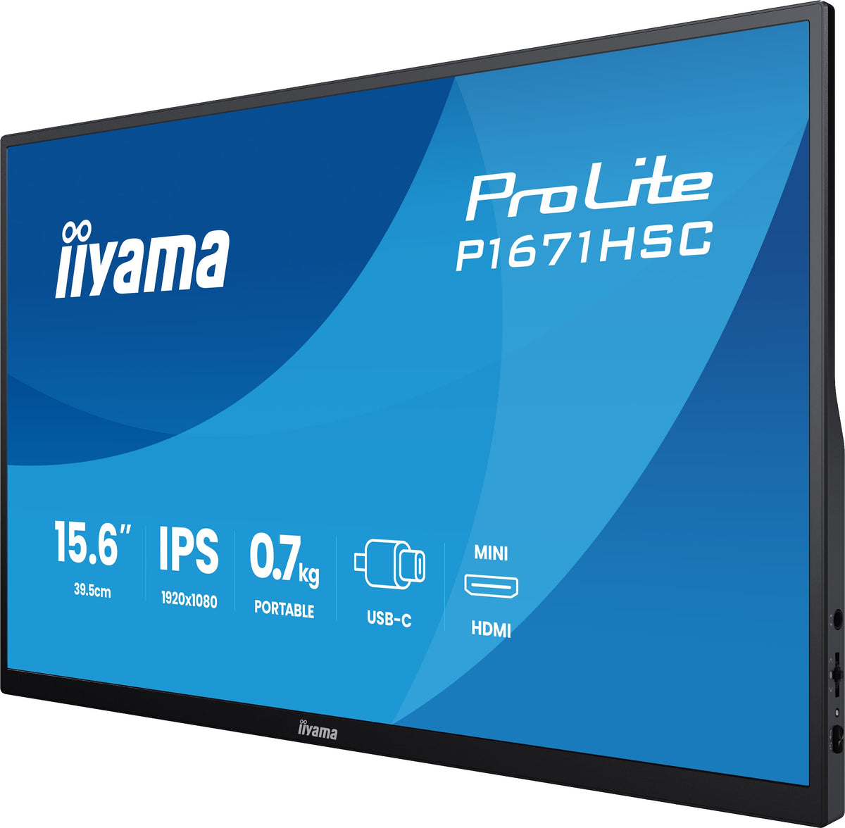 iiyama ProLite P1671HSC-B1 Computerbildschirm 39,6 cm (15.6") 1920 x 1080 Pixel Full HD LED Schwarz