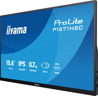 iiyama ProLite P1671HSC-B1 Computerbildschirm 39,6 cm (15.6") 1920 x 1080 Pixel Full HD LED Schwarz